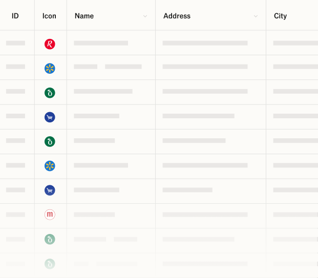 Preview of custom data columns in the UI